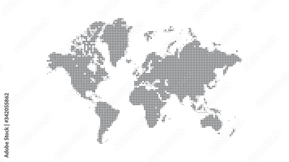 Dynamic motion animation of a pixel map of world map. The appearance of Italy is animated in scale and opacity with blur. 4K UHD clip video animation. Map with light medical concept for Covid-19 Dynamic motion animation of a pixel map of world map. The appearance of Italy is animated in scale and opacity with blur. 4K UHD clip video animation. Map with light medical concept for Covid-19