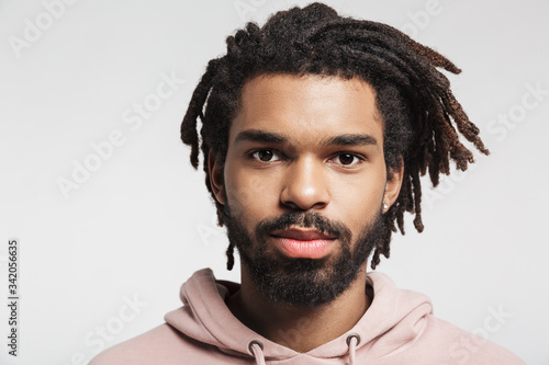Valokuva Portrait of a young african man wearing hoodie