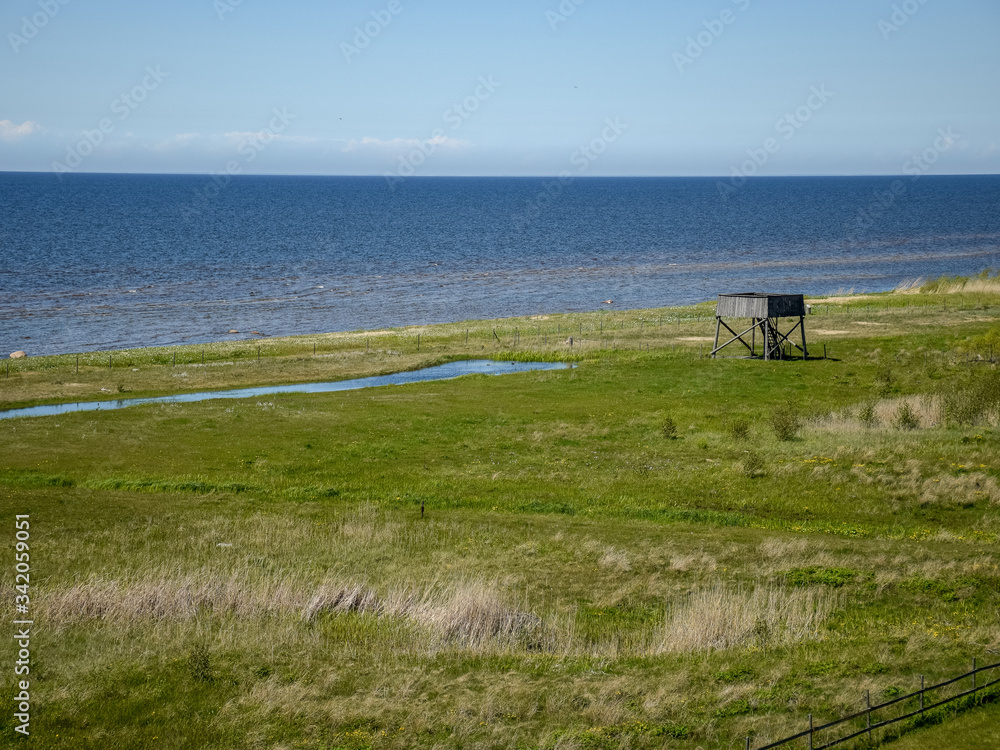 landscape with sea shore