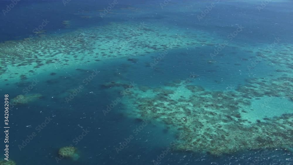 Aerial view of the great barrier reef Aerial view of the great barrier reef