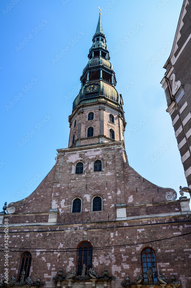 Church of St. Peter is one of the symbols and one of the main sights of the city of Riga, Latvia. For a long time it was the tallest building in town.