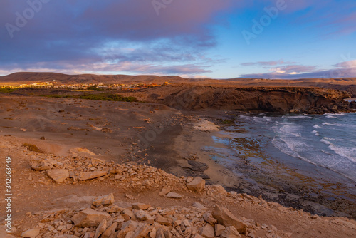 ocean sunset on the cliff