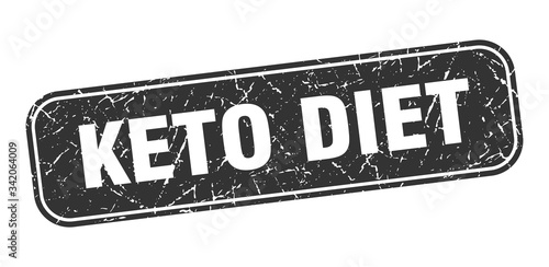 keto diet stamp. keto diet square grungy black sign