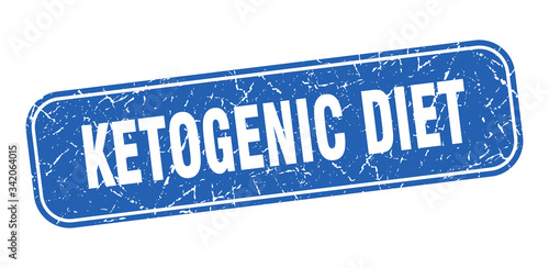 ketogenic diet stamp. ketogenic diet square grungy blue sign