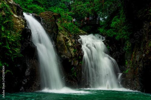 This waterfall is very beautiful  one of the recommendations for tourists who are going on vacation to Bali.
