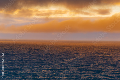 ocean sunset on the cliff