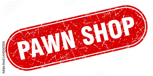 pawn shop sign. pawn shop grunge red stamp. Label