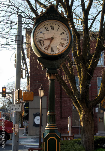 Large clock in Manheim, Pennsylvania