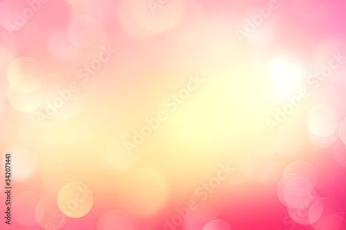 Summer sunset colors blurred backdrop, yellow pink defocused background.