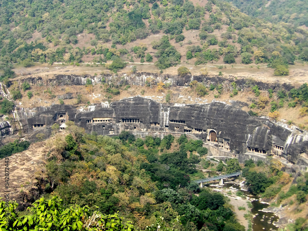 World Heritage site - Ajanta Buddhist caves in India