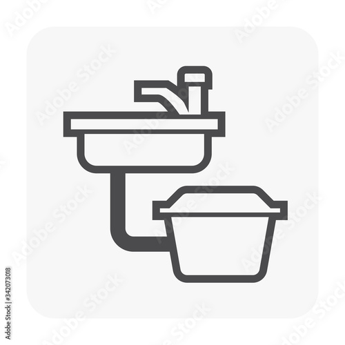 sink and grease trap