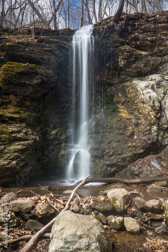 Blackledge Falls in Glastonbury, Connecticut in springtime.