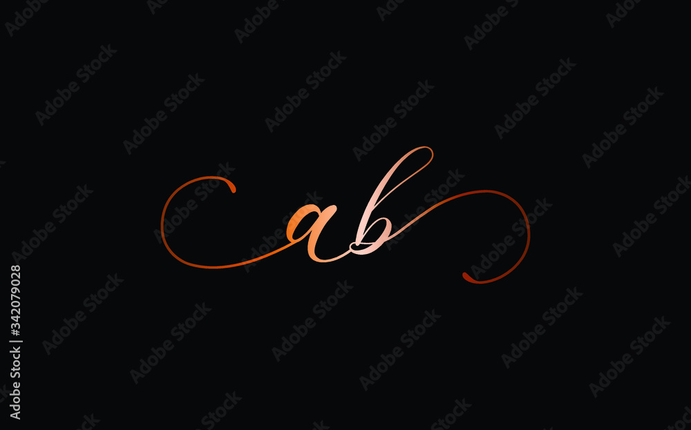 ab or ba and a, b Lowercase Cursive Letter Initial Logo Design, Vector Template ab or ba and a, b Lowercase Cursive Letter Initial Logo Design, Vector Template