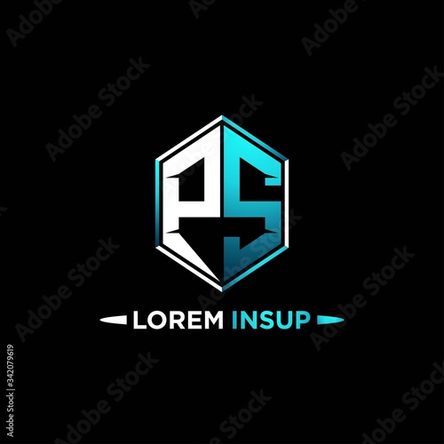 PS initial hexagon logo monogram designs modern templates .