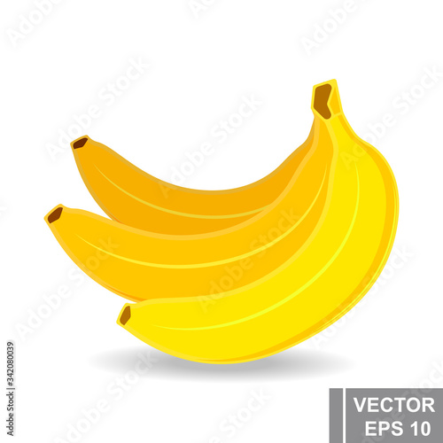Banana. The icon. Flat style. Fruit. For your design.