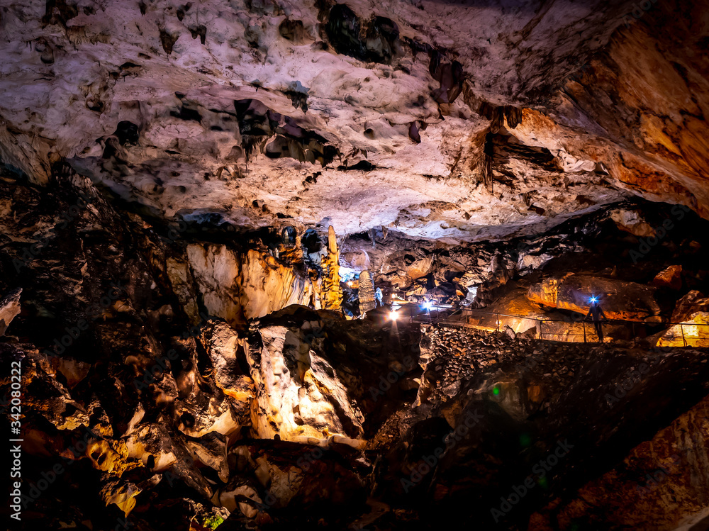 Dramatic Magura cave from the inside in Bulgaria Dramatic Magura cave from the inside in Bulgaria