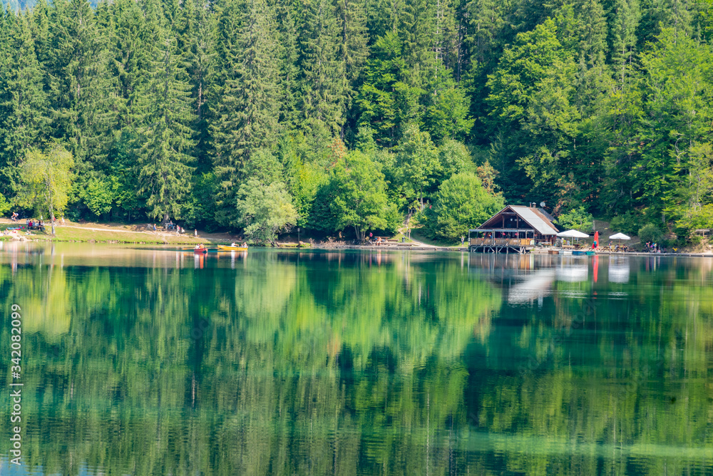 lakes of Fusine in Italy lakes of Fusine in Italy