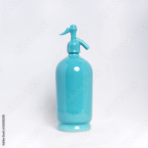 Canvastavla Mint ceramic soda siphon bottle