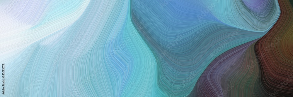 Fototapeta premium contemporary waves design with medium aqua marine, lavender and very dark violet color