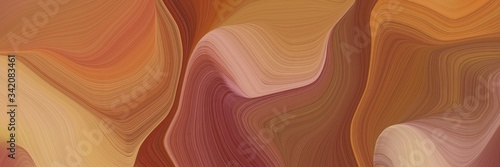 abstract waves illustration with sienna, dark salmon and saddle brown color