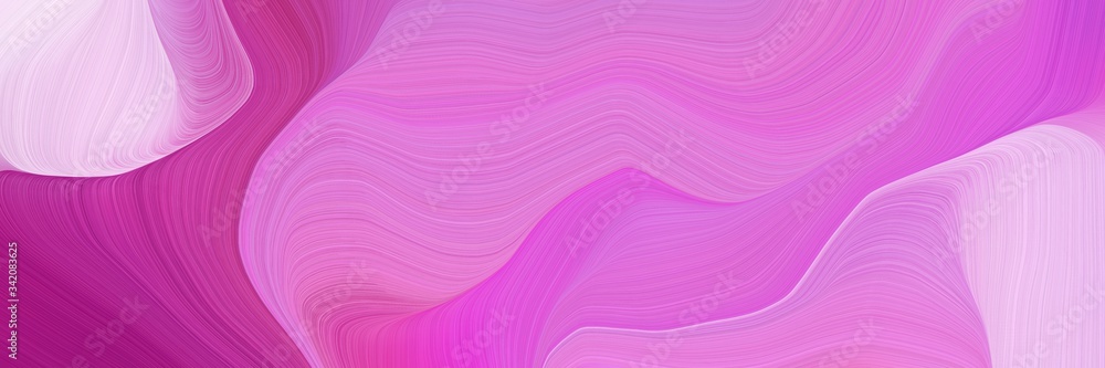 Fototapeta premium smooth swirl waves background design with orchid, pastel pink and medium violet red color