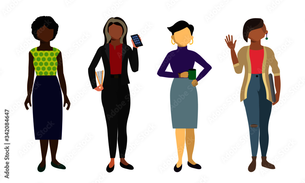 Fototapeta premium Diverse Businesswomen Set 2