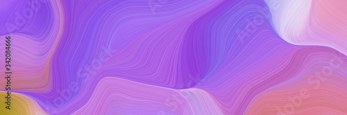elegant graphic background with medium purple, pastel magenta and peru color. modern waves background design