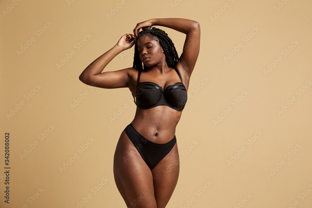 Beautiful And Sexy African-American Girl Close-up Bra And Cleavage Stock  Photo, Picture and Royalty Free Image. Image 16617145.