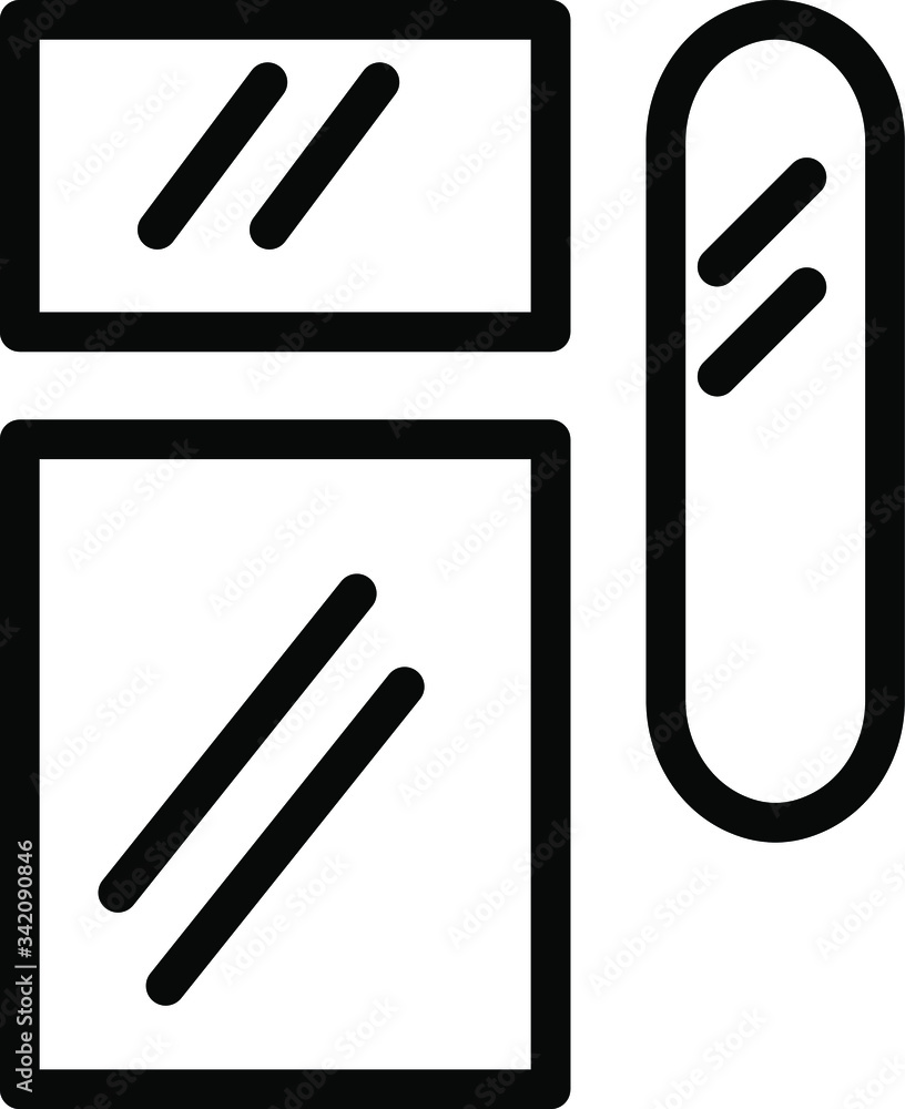 Pillow icon black and white. Enjoy your package. Pillow icon black and white. Enjoy your package.