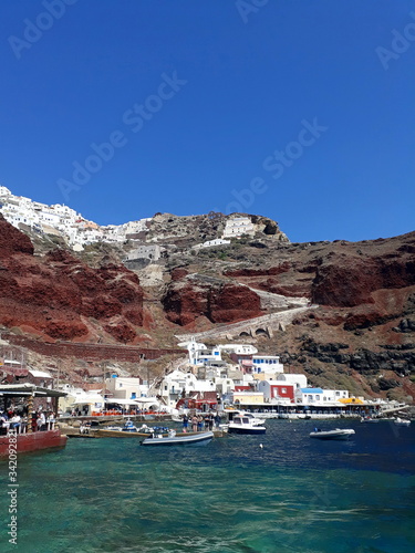 Oia outlook with village and sea, Greece