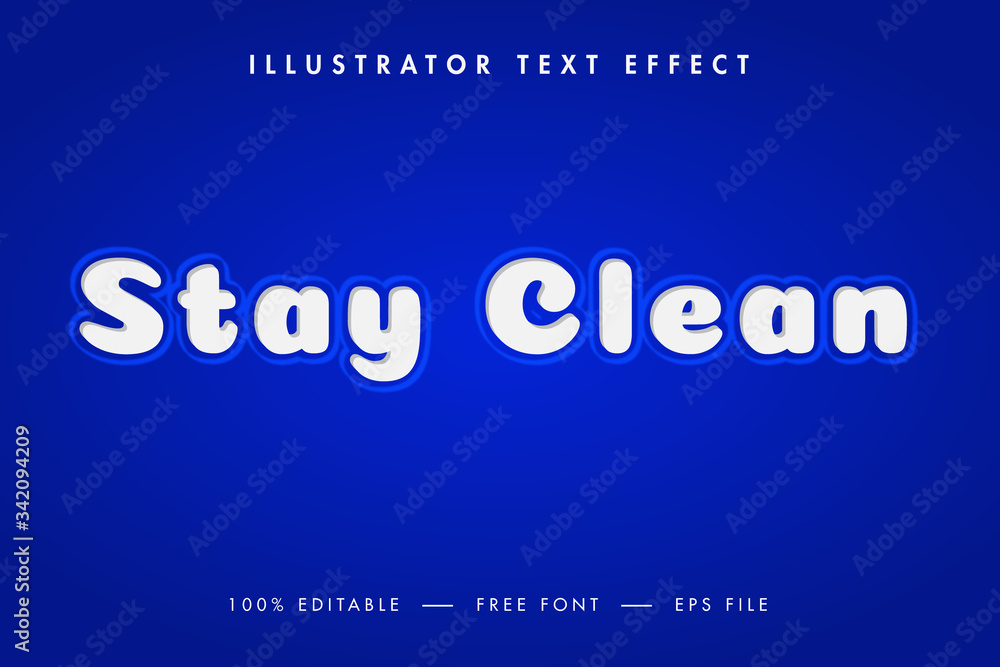 Stay Clean Stylistic 3d Text Effect and Editable Text Design. Stay Clean Stylistic 3d Text Effect and Editable Text Design.