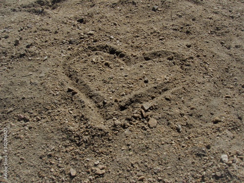 Heart in the sand