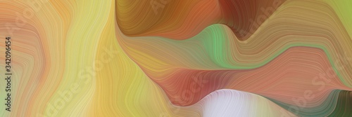 smooth creative elegant graphic with peru, dark khaki and pastel gray color. contemporary waves design © Eigens
