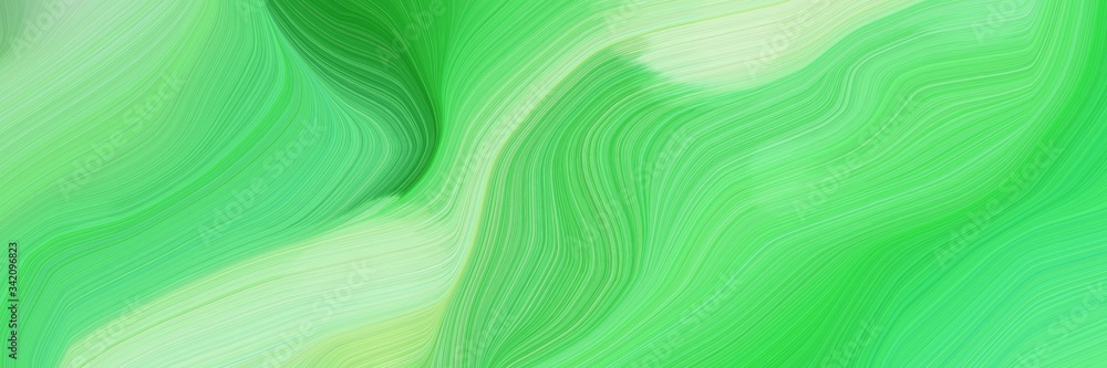 smooth background elegant graphic with pastel green, tea green and light green color. modern curvy waves background illustration