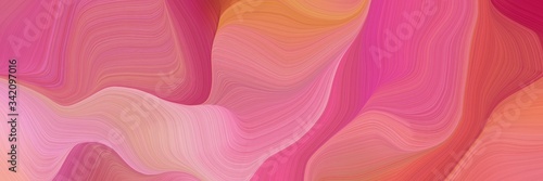 smooth background elegant graphic with pale violet red, pastel magenta and indian red color. modern soft curvy waves background illustration © Eigens
