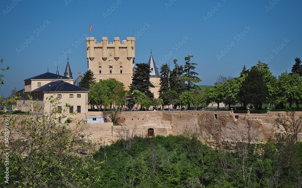 South view of the Alcazar of Segovia