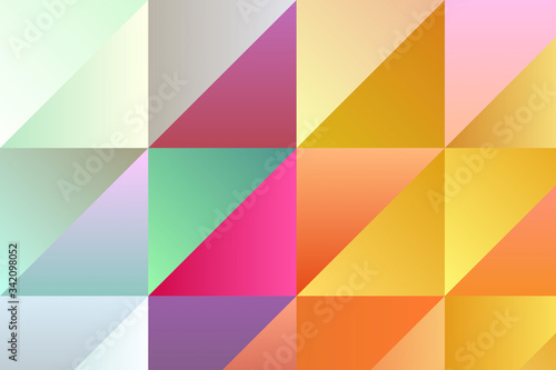 Blue  yellow  green and pink abstract background. Simple pattern.