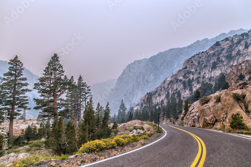 A Lonely Long Road with a Stunning Scenic Landscape View © andrei