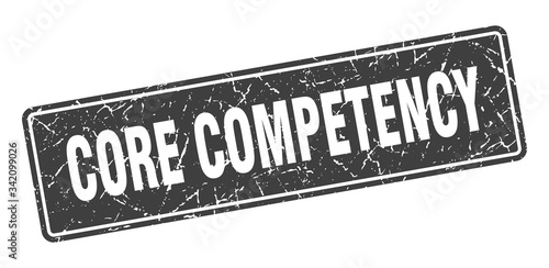 core competency stamp. core competency vintage black label. Sign