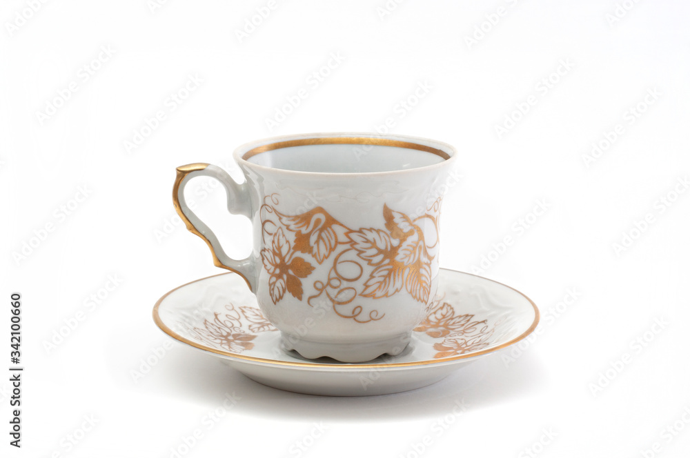 tea cup on a white background tea cup on a white background