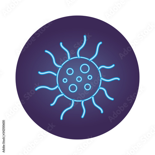 spore bacterium neon style icon
