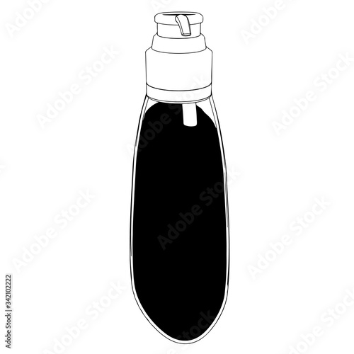vector bottle with liquid soap disinfector on a white background different views