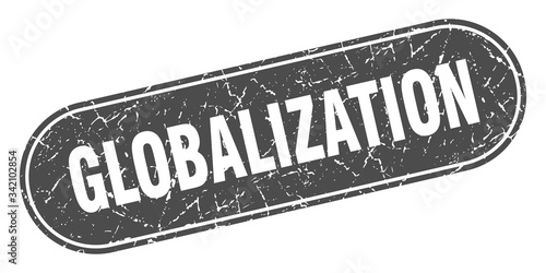 globalization sign. globalization grunge black stamp. Label