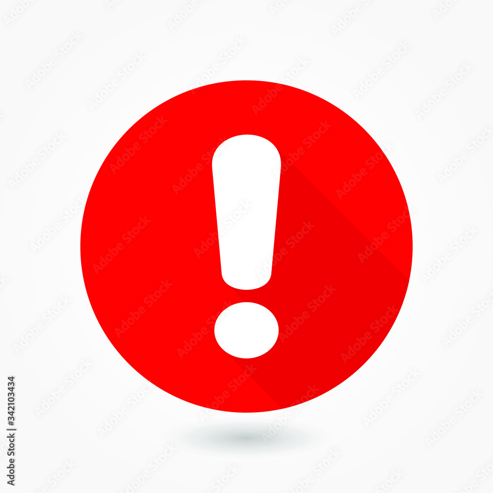 Attention caution sign icon. Exclamation mark. Hazard warning symbol. Flat design button. Warning stamp. Error. Alert icon. Danger. Prompt. Problem sign. Beware information. Important icon. Attention caution sign icon. Exclamation mark. Hazard warning symbol. Flat design button. Warning stamp. Error. Alert icon. Danger. Prompt. Problem sign. Beware information. Important icon.