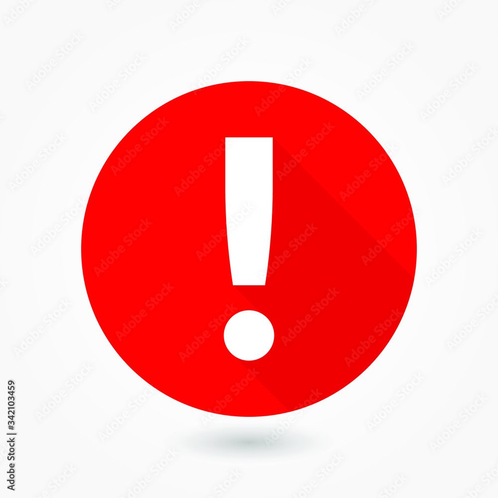 Attention caution sign icon. Exclamation mark. Hazard warning symbol. Flat design button. Warning stamp. Error. Alert icon. Danger. Prompt. Problem sign. Beware information. Important icon. Attention caution sign icon. Exclamation mark. Hazard warning symbol. Flat design button. Warning stamp. Error. Alert icon. Danger. Prompt. Problem sign. Beware information. Important icon.
