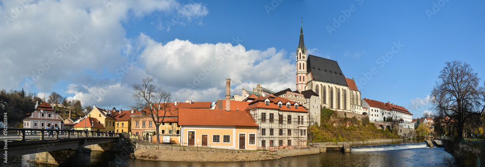Fototapeta premium Panorama of Cesky Krumlov.