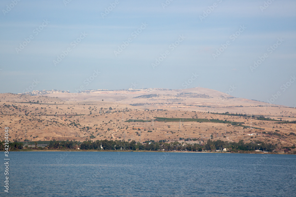 View from the Sea of Galilee 