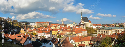 Panorama of Cesky Krumlov.