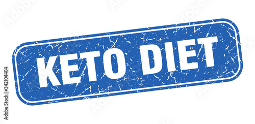 keto diet stamp. keto diet square grungy blue sign