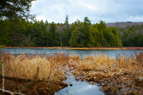 Autumn Shore River Upstate New York Betar Byway Hudson River photo